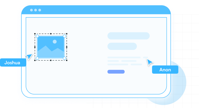 Web design collaboration illustration